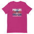 Pro-Life Pro-God Pro-Gun Short-sleeve unisex t-shirt - Mainstream Freedom